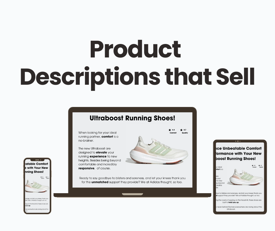 Human-Centric Copywriting services - Product descriptions that sell